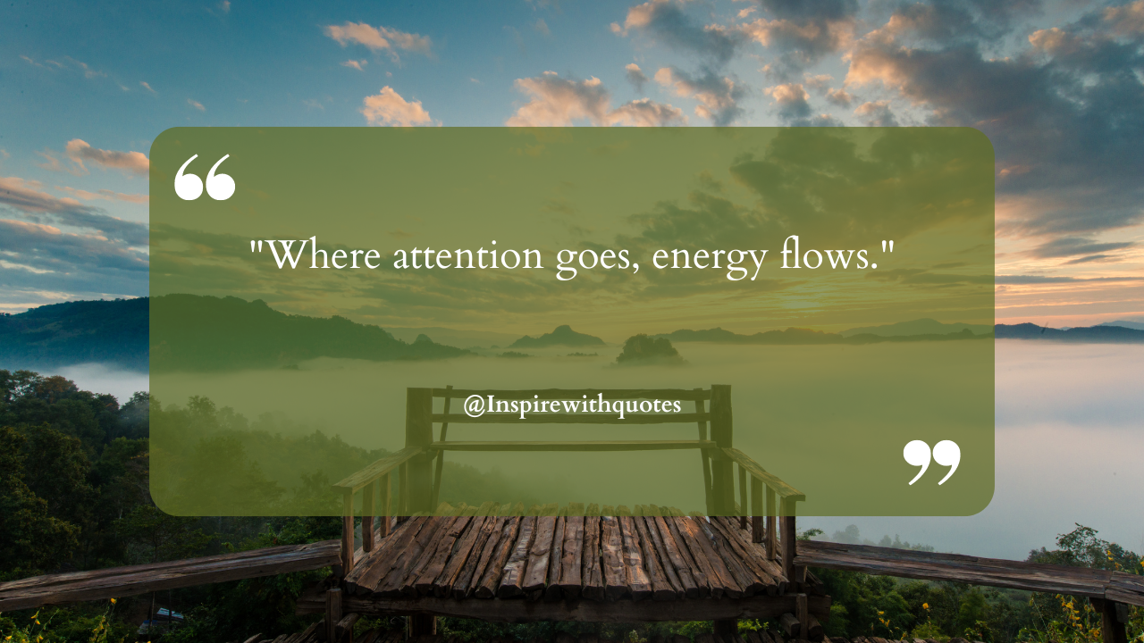 Where attention goes, energy flows